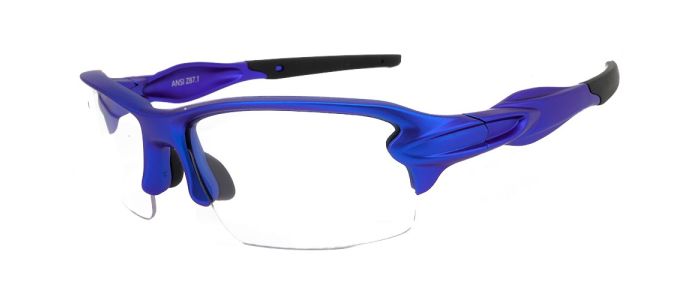 SS713 Metallic Blue Prescription Safety Glasses at  Rx Safety Glasses Canada